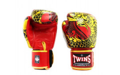 Боксерские перчатки Twins Special FBGVL3-52 Dragon red gold 12 oz
