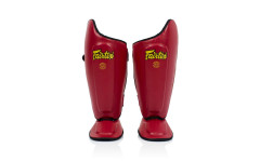 Защита голени Fairtex SP8 red L