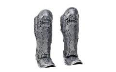 Защита голени Top King Shinguards "Super Snake" TKSGSS02 Black(Silver) - XL
