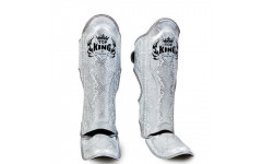 Защита голени Top King Shinguards "Super Snake" TKSGSS02 White (Silver) - L