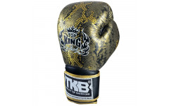 Боксерские перчатки TKB Snake Black gold 12 oz