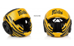 Боксёрский шлем Fairtex HG16-M2 yellow XL