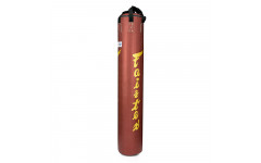 Боксерский мешок Fairtex HB6PY Red (gold silk screen) Banana Bag (БЕЗ НАПОЛНЕНИЯ)