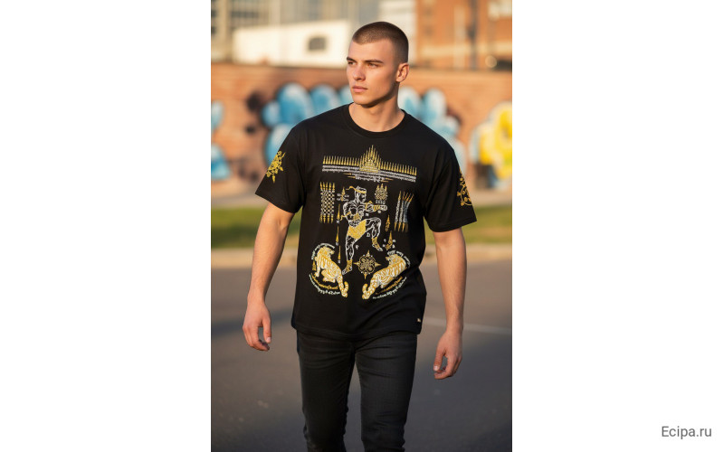 Футболка Тайский бокс Gold Shirts N1 M