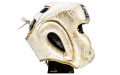 Боксерский шлем Top King Gold / White Snake Edition Head Guard L