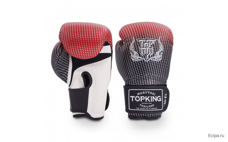Боксерские перчатки Top King Boxing SUPER AIR STAR red 16 oz