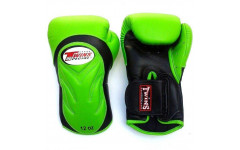 Боксерские перчатки BGVL6 black-green 10 oz