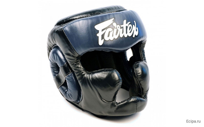 Шлем Fairtex HG13 black blue (Full Head) L