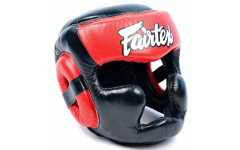 Шлем Fairtex HG13 black red (Full Head) M