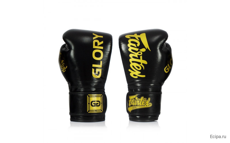 Боксерские перчатки турнира Glory Fairtex BGVG1 black 12 oz