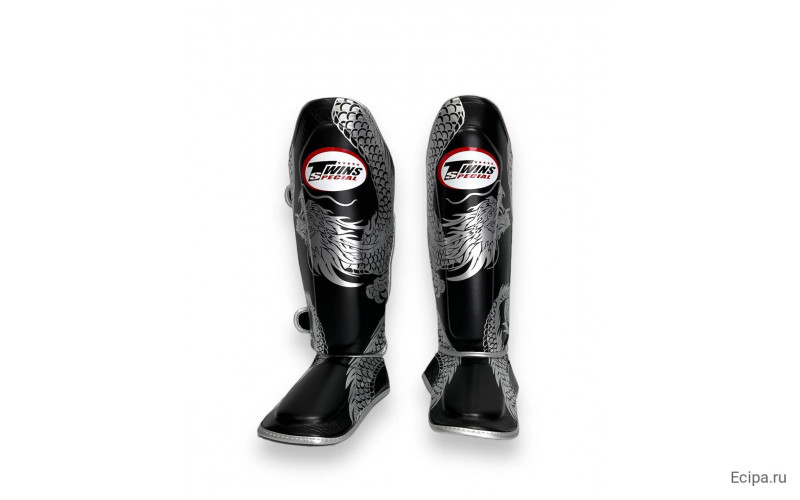 Защита голени Twins Special FSGL10-49 black silver - M