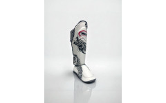 Защита голени Twins Special FSGL10-49 white black - M