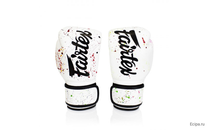 Боксерские перчатки Fairtex BGV14 Painter white 16 oz