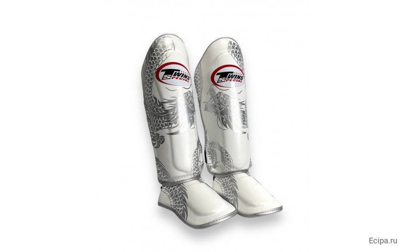 Защита голени Twins Special FSGL10-49 white silver - S
