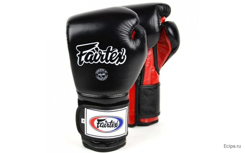 Боксерские перчатки Fairtex BGV9 black red 12 oz