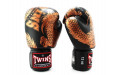 Боксерские перчатки TWINS FBGVL3-49 black brown 12 oz