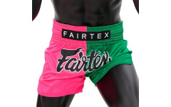 Шорты для бокса Fairtex BS1911 (розовый-зеленый) L Шорты для бокса Fairtex BS1911 (розовый-зеленый) L