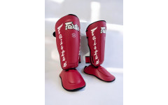 Защита голени Fairtex SP7 red XL